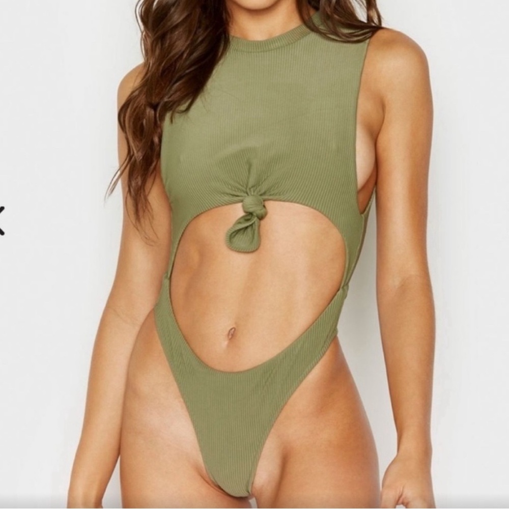NWT Frankie's Bikini Olive One Piece Swimsuit